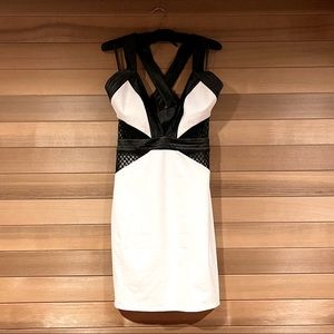 BEBE STRAPPY PARTY DRESS